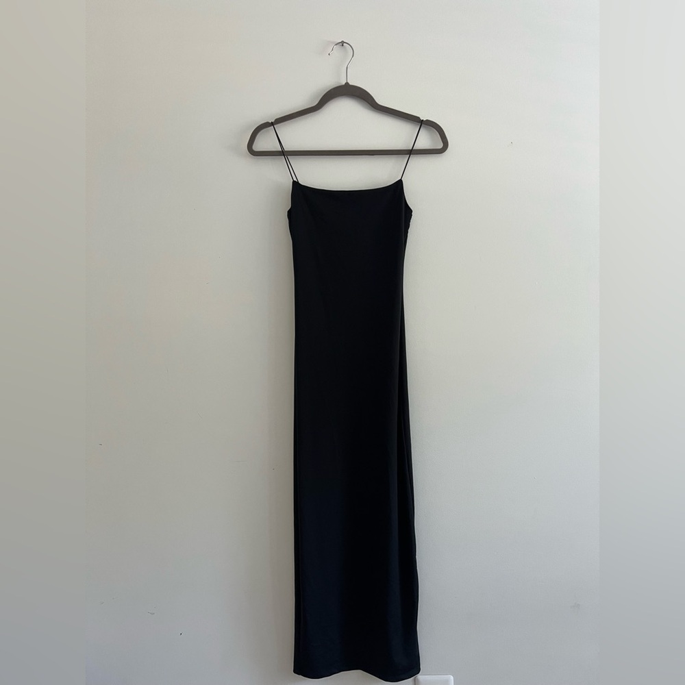 Zara Women's Black Bodycon Long Dress